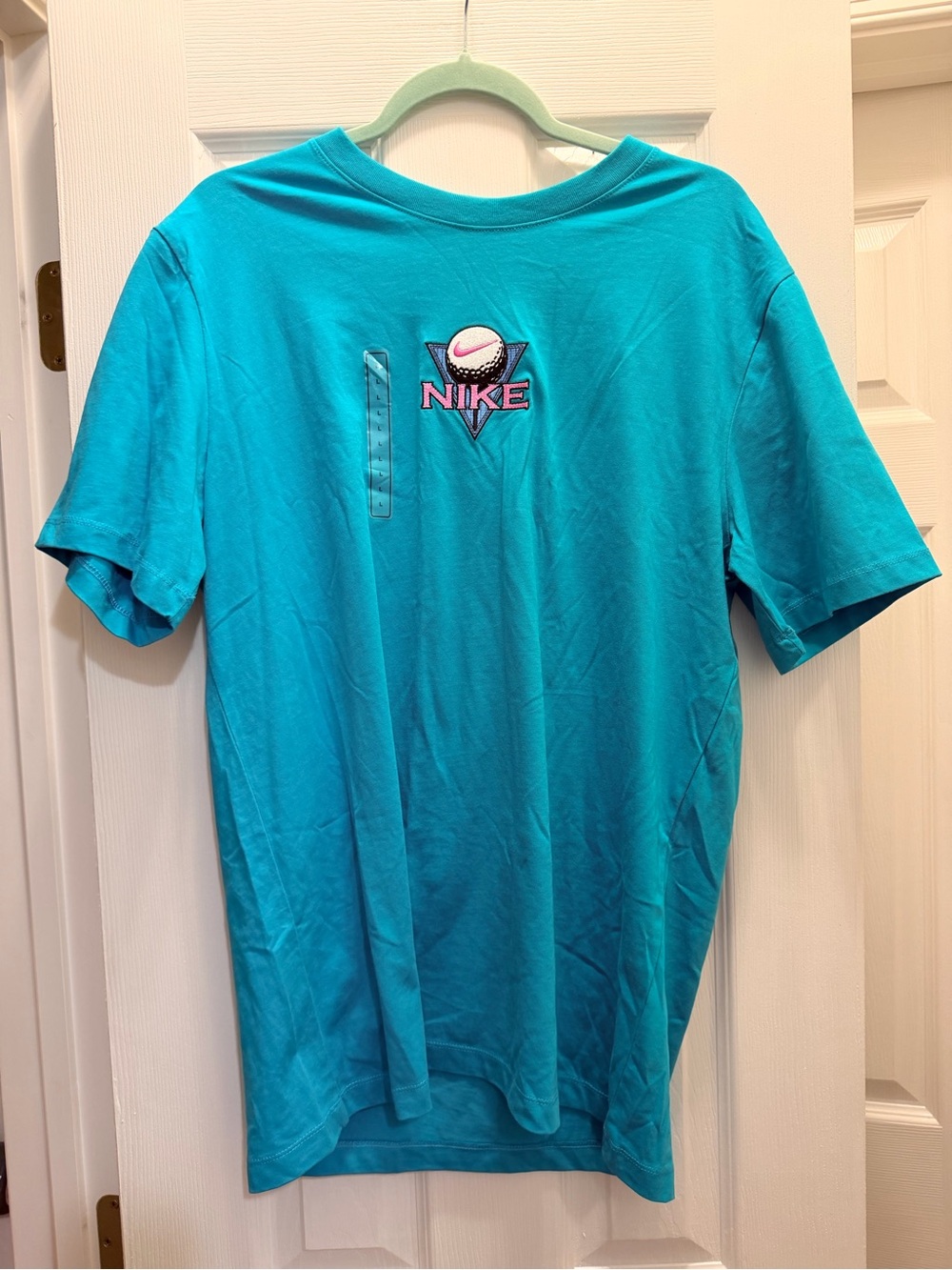 Nike Men’s Turquoise golf  Logo Short Sleeve Tee
